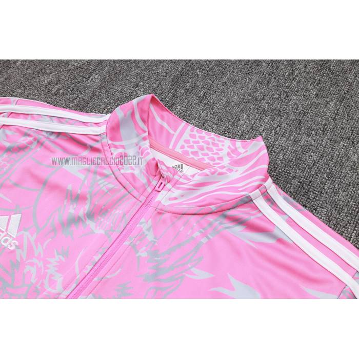 Tuta da Track de Felpa del Real Madrid Bambino 2023-2024 Rosa